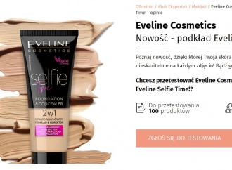 Testowanie podkładu od Eveline Cosmetics Selfie Time
