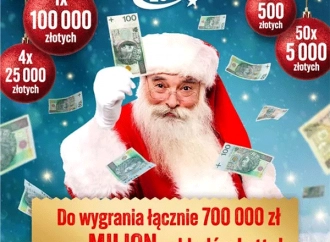 Wielka Lotteria Świąteczna ruszyła! Graj z Lotto i wygraj aż 100 000 złotych na Nowy Rok!