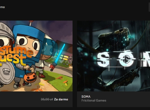 SOMA i  Costume Quest - za darmo na Epic Games